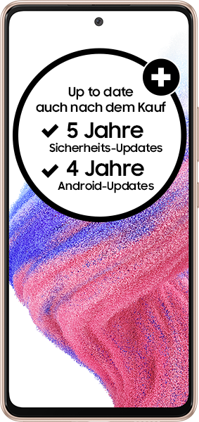 handyvertrag.de LTE All 1 GB + Samsung Galaxy A53 5G Awesome Peach - 19,99 EUR monatlich