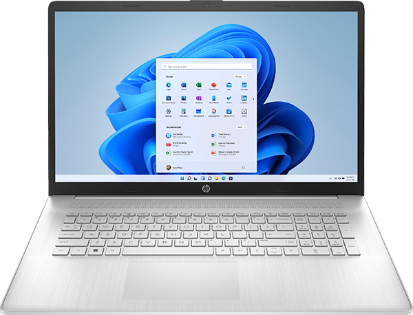 HP Laptop 17-cp2537ng Natural Silver + D-Link Mobile Router DWR-932