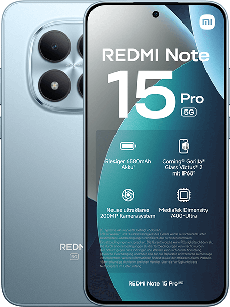 Xiaomi REDMI Note 15 Pro 5G 256GB Glacier Blue