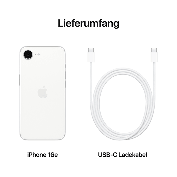 Apple iPhone 16e 128GB Weiß #5